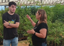 Entregan especies de árboles nativos en el Centro de Investigación y Producción de la UNaM